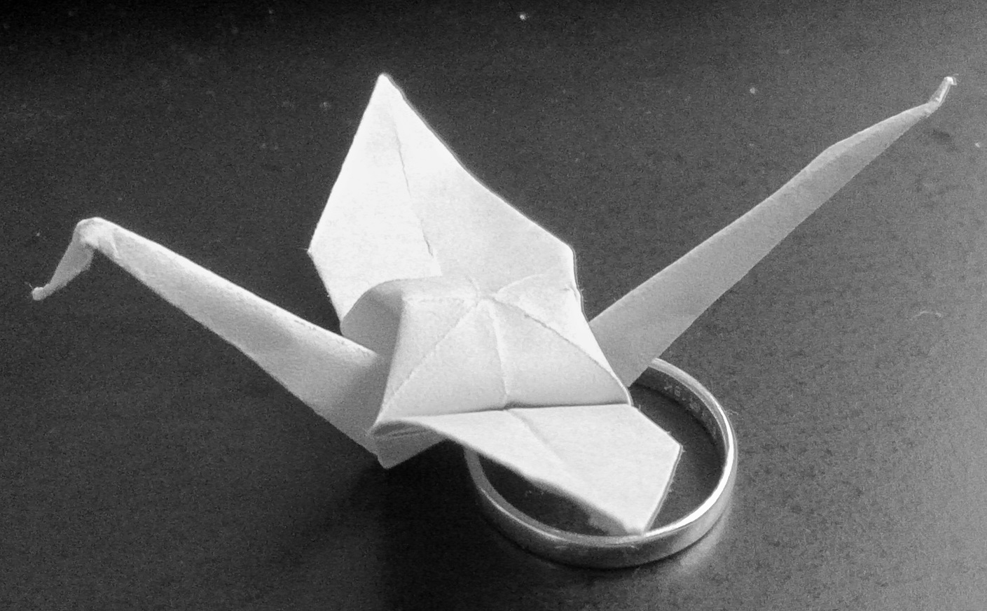 Origami crane.